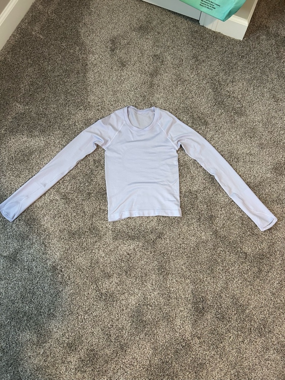 lululemon athletica Long Sleeve Tee in Light Lavender